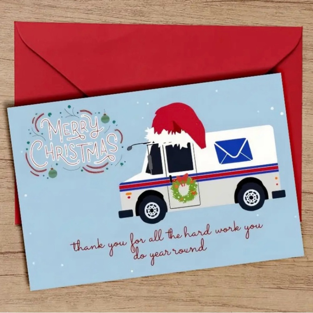 Christmas Card For Your Postal Worker-Show Your Appreciation For Their Hard Work